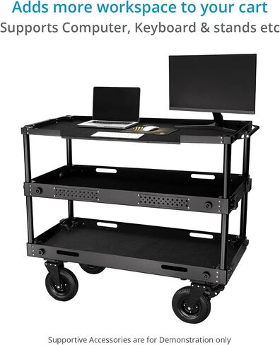 PROAIM Top Shelf for Proaim Victor V1 & Victor Pro Camera Cart 48" x 24" /⌀38mm. Aluminum Made with Payload: 40kg/88.1 lbs. Additional Space on Your Cart. Completely Tool-Less Design (CT-VCTR-48TS) in Saudi Arabia