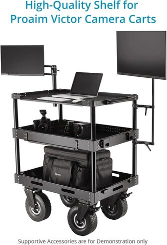 PROAIM Top Shelf for Proaim Victor V1 & Victor Pro Camera Cart 48" x 24" /⌀38mm. Aluminum Made with Payload: 40kg/88.1 lbs. Additional Space on Your Cart. Completely Tool-Less Design (CT-VCTR-48TS) in Saudi Arabia