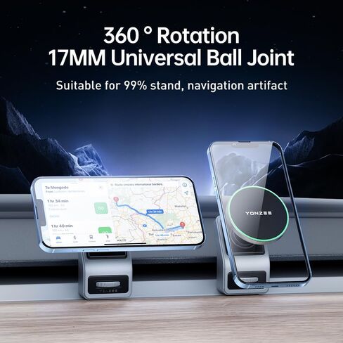 YONZEE Strong Magnetic Phone Holder for Tesla Model Y/3 Fits MagSafe Car Phone Mount, HandsFree Car Accessories Cell Phone Holder Dashboard Vent Car Mount Fit for All Phone Tesla Model Y/3 Accessories in Kuwait
