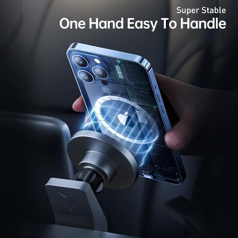 YONZEE Strong Magnetic Phone Holder for Tesla Model Y/3 Fits MagSafe Car Phone Mount, HandsFree Car Accessories Cell Phone Holder Dashboard Vent Car Mount Fit for All Phone Tesla Model Y/3 Accessories in Kuwait