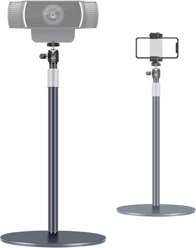 Webcam Stand, Light Stand Tripod with 360° Rotatable Ballhead for DSLR Camera, Ring Light, Webcam, Desktop Tripod for Video Recording, Shooting, Game Streaming, YouTube in Saudi Arabia