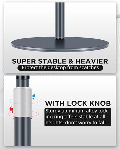 Webcam Stand, Light Stand Tripod with 360° Rotatable Ballhead for DSLR Camera, Ring Light, Webcam, Desktop Tripod for Video Recording, Shooting, Game Streaming, YouTube in Saudi Arabia