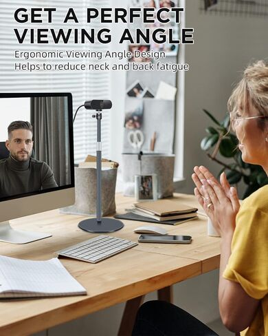 Webcam Stand, Light Stand Tripod with 360° Rotatable Ballhead for DSLR Camera, Ring Light, Webcam, Desktop Tripod for Video Recording, Shooting, Game Streaming, YouTube in Saudi Arabia