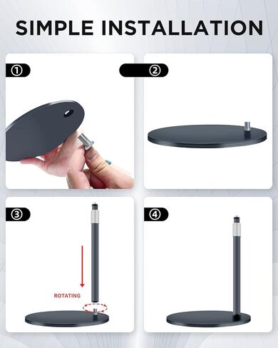 Webcam Stand, Light Stand Tripod with 360° Rotatable Ballhead for DSLR Camera, Ring Light, Webcam, Desktop Tripod for Video Recording, Shooting, Game Streaming, YouTube in Saudi Arabia