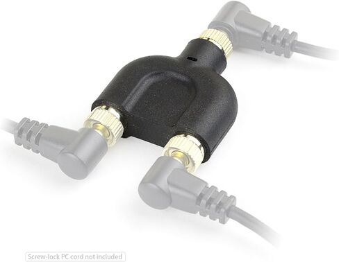 محول تمديد مقسم ثلاثي من Elefront Flash Strobe PC Sync مع قفل لولبي (عبوة من 5 قطع) in Kuwait