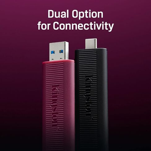 Kingston DataTraveler Max Type-A 256GB High Performance USB Flash Drive USB 3.2 Gen 2 Up to 1000 MB/s Sliding Cap Design DTMAXA/256GB in Kuwait