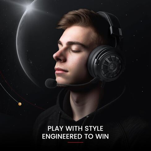 EKSA StarEngine S Gaming Headset, Gaming Headphones for PC, PS4/PS5, Switch, Xbox One/Series X/S & Mobile with Detachable Microphone, 3.5mm Wired Headphone Jack in Kuwait
