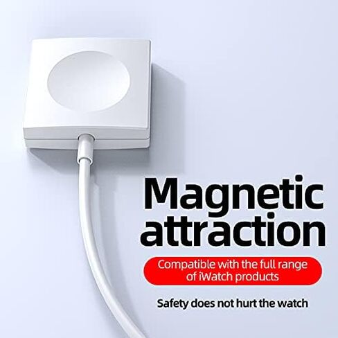 شاحن ساعة لساعة Apple iWatch 7 Series كابل شحن مغناطيسي شاحن 39 بوصة متوافق مع Apple Watch Series 7 6 SE 5 4 3 2 1 44 مم 42 مم 40 مم 38 مم in Kuwait