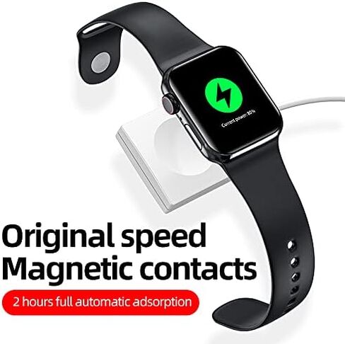 شاحن ساعة لساعة Apple iWatch 7 Series كابل شحن مغناطيسي شاحن 39 بوصة متوافق مع Apple Watch Series 7 6 SE 5 4 3 2 1 44 مم 42 مم 40 مم 38 مم in Kuwait