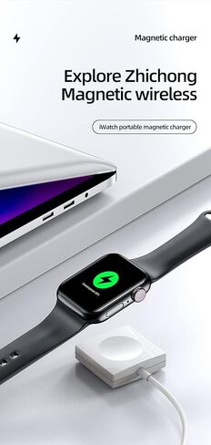 شاحن ساعة لساعة Apple iWatch 7 Series كابل شحن مغناطيسي شاحن 39 بوصة متوافق مع Apple Watch Series 7 6 SE 5 4 3 2 1 44 مم 42 مم 40 مم 38 مم in Kuwait