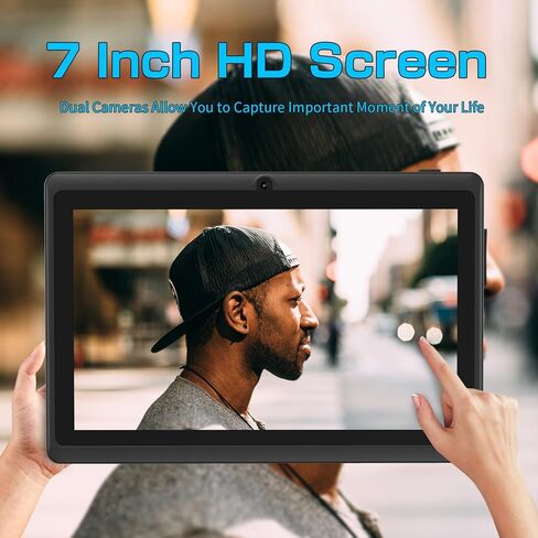 تابلت NEWISION Android للأطفال، 7 بوصات Android 11.0، ذاكرة وصول عشوائي 32 جيجابايت (قابلة للتوسيع 512 جيجابايت) معالج رباعي النواة، كاميرا مزدوجة، واي فاي، النوع C، تتضمن حافظة كمبيوتر لوحي (أزرق) in Kuwait