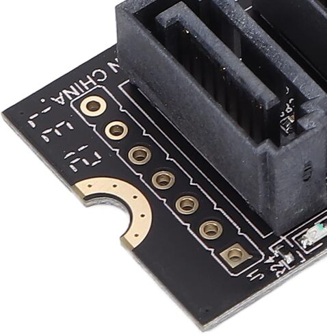 محول SATA III إلى M.2، بطاقة توسيع مضاعف SATA SSD داخلية ذات 5 منافذ SATA SSD تصل إلى 6 جيجابت في الثانية، مجموعة شرائح JM585 مع مبدد حرارة، تدعم AHCI وIDE in Kuwait