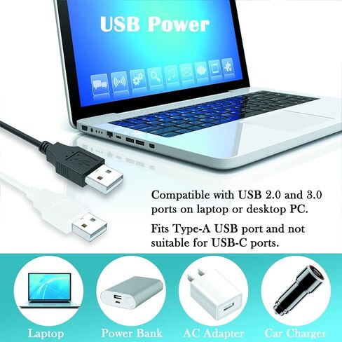 مصباح قراءة USB Milluten، مصباح كمبيوتر محمول USB مع 14 مصباح LED DC5V 2.8W 3 مستويات سطوع، مفتاح لمس ورقبة معقوفة مرنة، مصباح مكتب USB للكمبيوتر المحمول وسطح المكتب والكمبيوتر الشخصي وكمبيوتر MAC (أسود) in Saudi Arabia