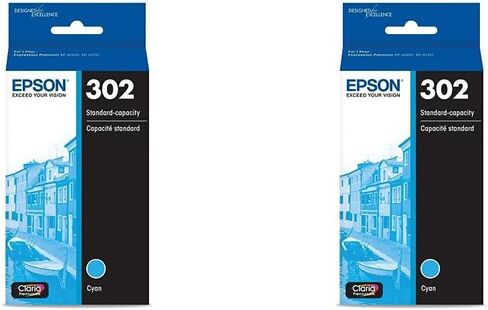 Epson 302 Claria Premium Ink High Capacity Black & Standard Color Cartridge Combo Pack (T302XL-BCS) Works with Expression XP-6000 XP-6100 in Kuwait