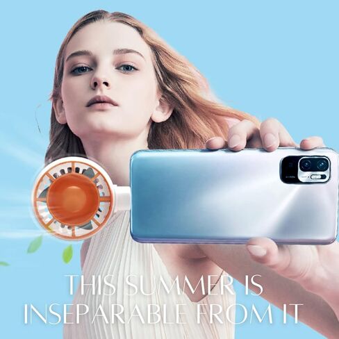 Orapink Portable Mini Fan, Small Cooling Phone Fan Compatible with iPhone/Android Models and Other Devices in Kuwait