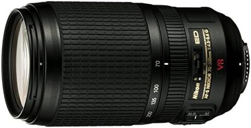 عدسة نيكون 70-300 ملم f/4.5-5.6G ED IF AF-S VR Nikkor Zoom لكاميرات نيكون الرقمية SLR (متجددة) in Kuwait