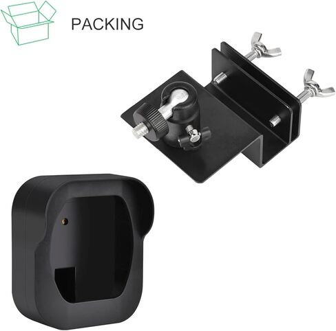 حامل مزراب وغطاء مقاوم للطقس لـ Blink Outdoor (الجيل الثالث) XT3، دعامة تثبيت من سبائك الألومنيوم قابلة للتعديل لنظام أمان المنزل Blink (عبوة واحدة، أسود) in Kuwait