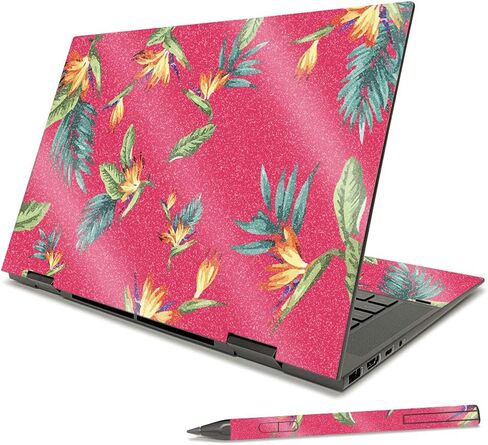 غلاف لامع لامع من MightySkins متوافق مع HP Envy x360 مقاس 15 بوصة (2021) - وردي ساكورا | لمسة نهائية لامعة واقية ومتينة شديدة اللمعان | سهلة التطبيق والإزالة وتغيير الأنماط | صنع في الولايات المتحدة الأمريكية in Kuwait