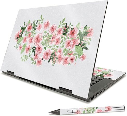 غلاف لامع لامع من MightySkins متوافق مع HP Envy x360 مقاس 15 بوصة (2021) - وردي ساكورا | لمسة نهائية لامعة واقية ومتينة شديدة اللمعان | سهلة التطبيق والإزالة وتغيير الأنماط | صنع في الولايات المتحدة الأمريكية in Kuwait