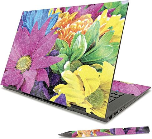 غلاف لامع لامع من MightySkins متوافق مع HP Envy x360 مقاس 15 بوصة (2021) - وردي ساكورا | لمسة نهائية لامعة واقية ومتينة شديدة اللمعان | سهلة التطبيق والإزالة وتغيير الأنماط | صنع في الولايات المتحدة الأمريكية in Kuwait