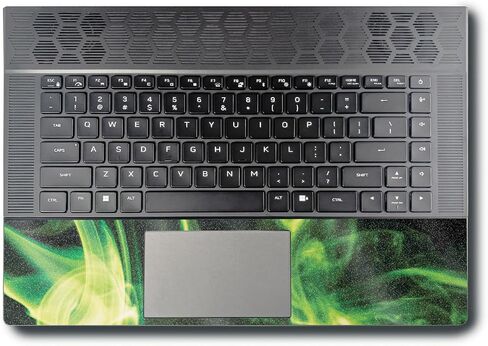 غلاف MightySkins اللامع المتوافق مع Alienware X16 R1 (2023) طقم التغليف الكامل - لهب غامض أخضر | لمسة نهائية لامعة واقية ومتينة شديدة اللمعان | سهل التطبيق | صنع في الولايات المتحدة الأمريكية in Kuwait