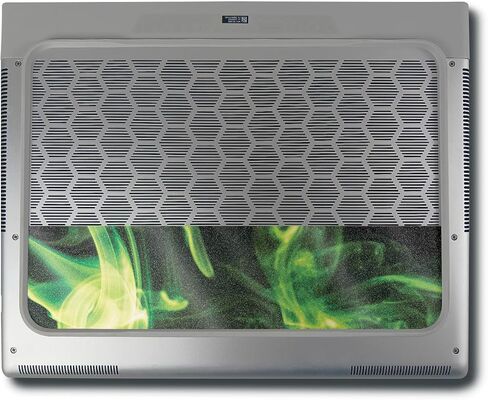 غلاف MightySkins اللامع المتوافق مع Alienware X16 R1 (2023) طقم التغليف الكامل - لهب غامض أخضر | لمسة نهائية لامعة واقية ومتينة شديدة اللمعان | سهل التطبيق | صنع في الولايات المتحدة الأمريكية in Kuwait