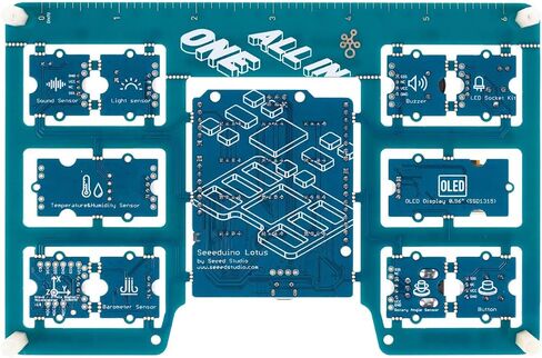 مجموعة أدوات المبتدئين من Seeed Studio Grove لـ Arduino، وArduino Starter Kit الكل في واحد لتدريس STEAM، ولوحة متوافقة مع Arduino UNO مع 10 أجهزة استشعار و12 مشروعًا مع دورة تدريبية مجانية. in Kuwait