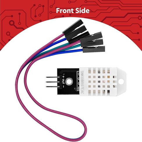 AZDelivery Compatible with DHT22 Compatible with AM2302 Temperature and Humidity Sensor Module with Cable Compatible with Arduino and Raspberry Pi Including E-Book! in Kuwait