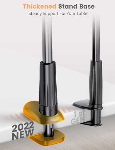 eSamcore Tablet Stand iPad Holder, Gooseneck Phone Holder for Bed Cell Phone Stand for Desk Recording, Powerful Phone Grip Clamp Mount Compatible with All 4.7" - 11" iPhone iPad Galaxy Tab Z Fold 3 in Kuwait