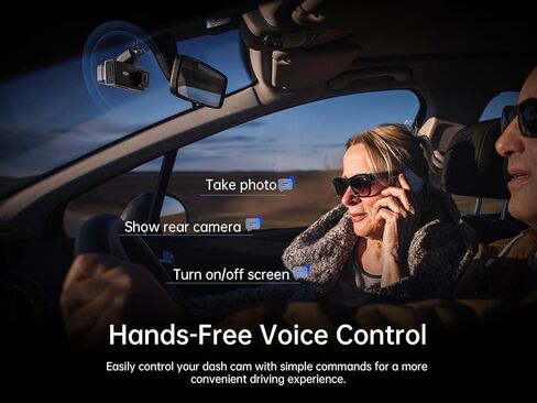 Pelsee P2 Trio 3 Channel 4K WiFi Dash Cam، 4K+1080P+1080P كاميرا أمامية وخلفية ثلاثية للسيارة، 4K+1080P Dual DashCam، رؤية ليلية بالأشعة تحت الحمراء، 5G Wi-Fi، التحكم الصوتي، GPS، وضع انتظار السيارات 24 ساعة، بطاقة مجانية سعة 64 جيجابايت in Kuwait