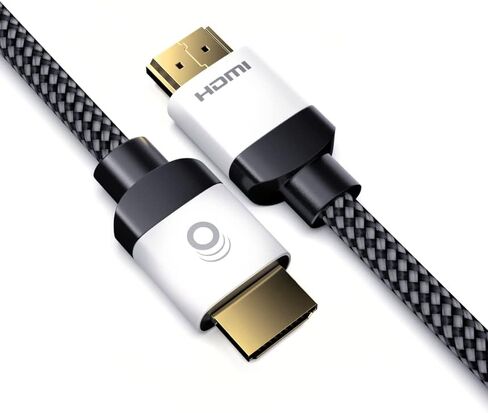 ايكوجير كيبل HDMI فائق السرعة - كيبل معتمد بطول 4 اقدام مع غلاف مضفر مرن - احصل على 4k @ 120Hz على PS5 وXbox Series X - يدعم 8k وHDR وeArc، ودولبي فيجن والمزيد in Kuwait