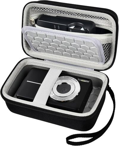 Comecase Hard Digital Camera Case for Canon G7X Mark III/II & SX740 | Hard Shell Travel Storage for Creators and Travelers,for Kodak Pixpro FZ55/FZ45, for Sony Cybershot/Ricoh GR III, Black in Saudi Arabia