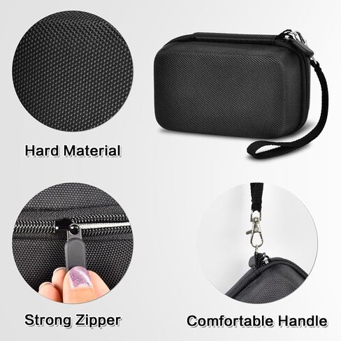 Comecase Hard Digital Camera Case for Canon G7X Mark III/II & SX740 | Hard Shell Travel Storage for Creators and Travelers,for Kodak Pixpro FZ55/FZ45, for Sony Cybershot/Ricoh GR III, Black in Saudi Arabia