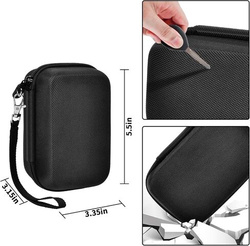 Comecase Hard Digital Camera Case for Canon G7X Mark III/II & SX740 | Hard Shell Travel Storage for Creators and Travelers,for Kodak Pixpro FZ55/FZ45, for Sony Cybershot/Ricoh GR III, Black in Saudi Arabia