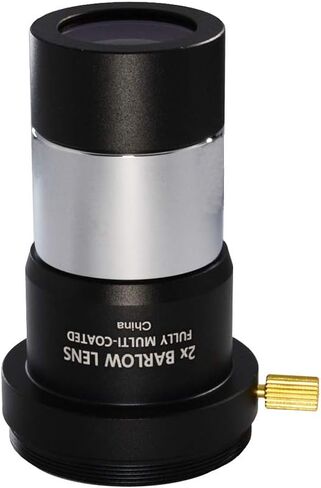 عدسة بارلو 2X ، عدسة تلسكوب بارلو معدنية ايسنيو متعددة الطبقات بالكامل مع واجهة خيط M42x0.75 لعدسة نطاق علم الفلك القياسية 1.25 انش in Kuwait
