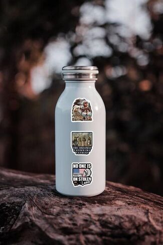 مجموعة 63 قطعة من الملصقات الهندية الأمريكية الأصلية، ملصق جمالي مضاد للماء من الفينيل لزجاجة المياه، والكمبيوتر المحمول، والهاتف، ولوح التزلج، وهدايا سجل القصاصات للأطفال والمراهقين والبالغين لديكور مستلزمات الحفلات in Kuwait