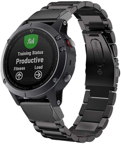سوار ساعة Olytop Fenix ​​7/Fenix ​​6/Fenix ​​5/EPIX Gen 2، سوار بديل من الفولاذ المقاوم للصدأ مقاس 22 مم سريع التركيب لساعة Garmin Fenix ​​6 Pro/Sapphire، Fenix ​​5 Plus الذكية in Saudi Arabia