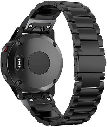 سوار ساعة Olytop Fenix ​​7/Fenix ​​6/Fenix ​​5/EPIX Gen 2، سوار بديل من الفولاذ المقاوم للصدأ مقاس 22 مم سريع التركيب لساعة Garmin Fenix ​​6 Pro/Sapphire، Fenix ​​5 Plus الذكية in Saudi Arabia