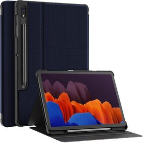 حافظة Soke Galaxy Tab S8+/S7 FE/S7 Plus مع حامل قلم S [SM-X800/X806/T730/T736B/T970/T975] - حافظة فوليو مقاومة للصدمات لهاتف Samsung Tab S8+ 2022/S7 FE 2021/S7 Plus 2020 12.4 بوصة تابلت، أسود in Kuwait