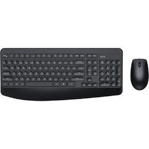 مجموعة كيبورد وماوس لاسلكية، كيبورد وماوس مريح مع مسند راحة اليد، 2.4 جيجا هرتز بالحجم الكامل وماوس لاسلكي للكمبيوتر/الكمبيوتر المكتبي/اللابتوب/ويندوز من فيفوكس in Kuwait