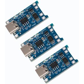 ZJKJHJY TP4056 Type-c USB 5V 1A 18650 وحدة شاحن بطارية ليثيوم لوحة شحن مع وظائف الحماية المزدوجة 3 Pack in Kuwait