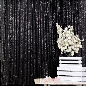 ShinyBeauty Photobooth Backdrop 4FTx7FT Light Gold Sequin Fabric in Kuwait