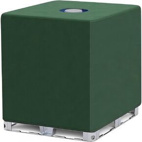 IBC Tote Cover for 1000l Rain Barrel,275 Gallon IBC Tote Cover Sunshade Water Proof Protective Hood 1000l,Waterproof Water Tank Cover for Rain Water Barrel (Green)