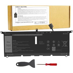 DXGH8 Battery for Dell XPS 13 9370 9380 2019 Inspiron 13 7000 7390 7391 2-in-1 5390 5391 14 7400 7490 Latitude 3301 E3301 Vostro 5390 5391 Series 0H754V H754V G8VCF G8VCF6C HK6N5 P113G001 P82G P82G001