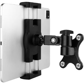 Mippko Tablet Wall Mount Holder for 7~12.9 inch iPad/Nexus/Fire HD/e-Book/LG G Pads,Aluminum Alloy Drill Mount,Swivel 180°Arm and Flexible Twisting 360°Rotation Clamp in Saudi Arabia