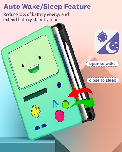 Besoar for iPad 9th/8th/7th Generation 10.2 inch Case Cute Cartoon Kawaii for Girls Kids Girly Women Design Covers,360 Degree Rotating Folio Stand Pencil Holder for Apple i Pad 9/8/7 Gen,SleepGirl in Kuwait