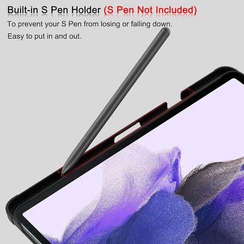 Soke Galaxy Tab S8+/S7 FE/S7 Plus Case with S Pen Holder [SM-X800/X806/T730/T736B/T970/T975] - Shockproof Stand Folio Case for Samsung Tab S8+ 2022/S7 FE 2021/S7 Plus 2020 12.4" Tablet,Aqua in Kuwait