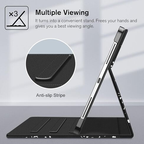 حافظة Fintie لجهاز iPad Pro 11 بوصة (الجيل الرابع / الثالث) 2022/2021 - غطاء حامل قابل للطي لعرض زوايا متعددة مع حامل قلم رصاص وجيب، يناسب أيضًا iPad Pro 11 بوصة الجيل الثاني/الأول، وردي in Saudi Arabia
