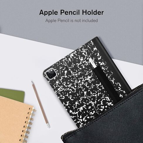 حافظة Fintie لجهاز iPad Pro 11 بوصة (الجيل الرابع / الثالث) 2022/2021 - غطاء حامل قابل للطي لعرض زوايا متعددة مع حامل قلم رصاص وجيب، يناسب أيضًا iPad Pro 11 بوصة الجيل الثاني/الأول، وردي in Saudi Arabia