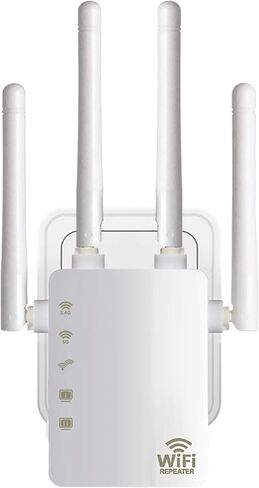WiFi Extender, 2023 WiFi Extender Signal Booster for Home, WiFi Booster 5GHz Covers Up to 8470 Sq.ft and 35 Devices,Mini Compact Internet Booter with Ethernet Port, WPS Easy Setup, 802.11 AC/B/G/N in Kuwait